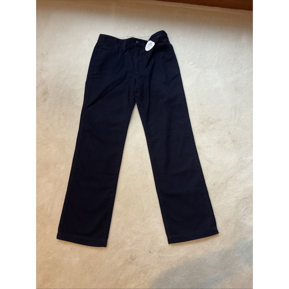 Boys Gap Khaki Pants Size 14 New with Tags Girls Navy Blue Flat Adjustable Waist